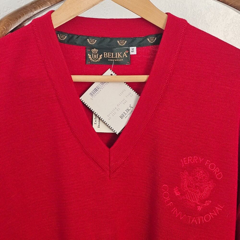 Vintage Belika Denmark Jerry Ford Golf Invitational Masters Charles Coody NWT